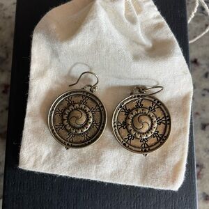 Lucky brand double sided design earrings